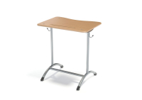 Парта одноместная нерегулируемая на цельносварном каркасе (Н)