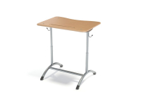 Парта одноместная регулируемая на цельносварном каркасе (Р)