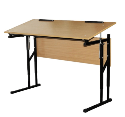 Стол ученический двухместный Бюджет с регулируемым наклоном столешницы (3-5, 5-7 р.гр.) Стол ученический двухместный Бюджет с регулируемым наклоном столешницы (3-5, 5-7 р.гр.)