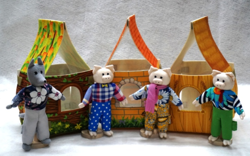 Театр Три поросенка с домиками Театр Три поросенка с домиками