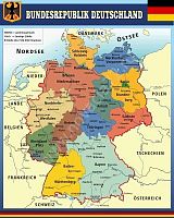 Стенд Карта Республики Германии, 0,8х1 м