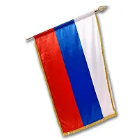 Флаг, атлас двухсторонний с бахромой, арт. Ф-15