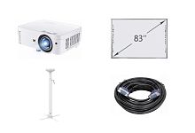 Интерактивный комплект: Интерактивная доска 83 дюйма, короткофокусный проектор, крепление,VGA 15 м