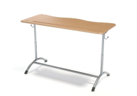 Парта двухместная регулируемая на цельносварном каркасе (Р) Парта двухместная регулируемая на цельносварном каркасе (Р)