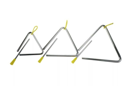 Набор Музыкальные треугольники, 3 штуки разных размеров Набор Музыкальные треугольники, 3 штуки разных размеров