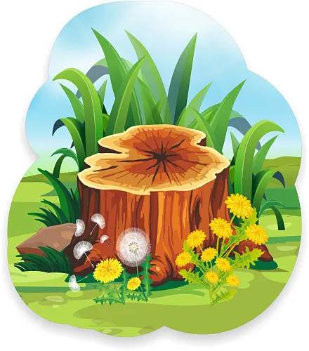 Стенд Пенек 0.6х0.7, резной, арт. ДС-1539 Стенд Пенек 0.6х0.7, резной, арт. ДС-1539