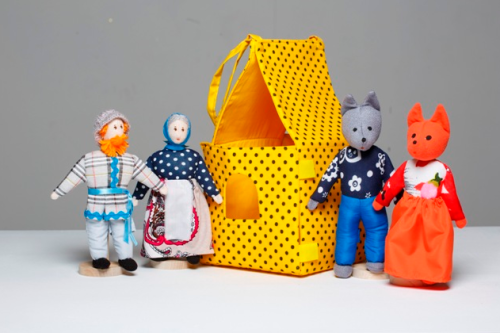 Театр Волк и лиса с домиком Театр Волк и лиса с домиком