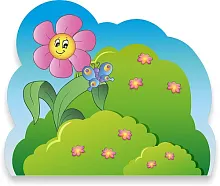 Стенд Цветочек , резной, арт. ДС-1578