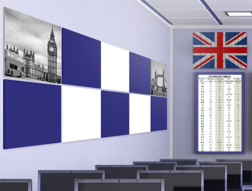 Комплект магнитных панелей для кабинета английского языка Комплект магнитных панелей для кабинета английского языка