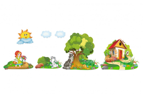 Набор декоративных элементов Красная шапочка Набор декоративных элементов Красная шапочка