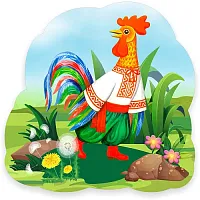 Стенд Петушок , резной, арт. ДС-1538