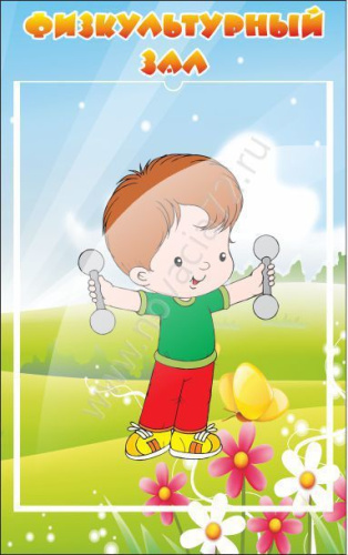 Вывеска Физкультурный зал, 25*40 см Вывеска Физкультурный зал, 25*40 см