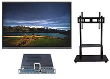 Интерактивная панель Interwrite MTM75-T9 + Мобильная стойка Interwrite HY-680A + Встраиваемый компьютер OPS i3-8145U/8G/128G SSD/Win 10 Pro