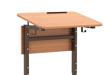 Стол ученический 1-местный с регулируемой столешницей и серым каркасом, 2-4 р.гр. Стол ученический 1-местный с регулируемой столешницей и серым каркасом, 2-4 р.гр.