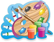 Стенд Палитра и краски , резной, арт. ДС-1595