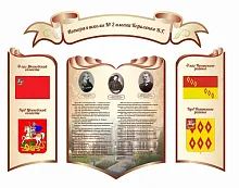 Стенд История школы, резной, арт. ДШК-3942