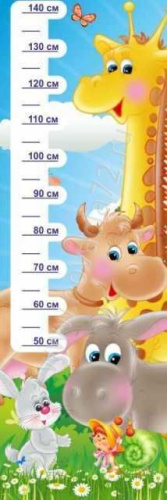 Стенд Ростомер Жираф, 0,5*1,5м Стенд Ростомер Жираф, 0,5*1,5м