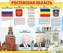 Стенд Символика РФ и Ростовской области , резной
