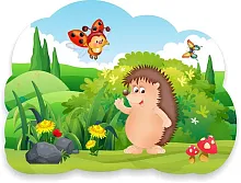 Стенд Ежик 0.8х0.6, резной, арт. ДС-1567