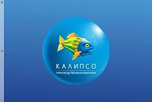 Флаг фирменный с люверсами для мобильного флагштока 3 м, 4 м, 5 м, арт. Ф-24