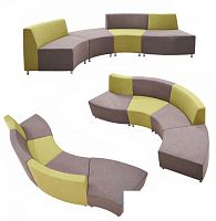 Угловая секция наружная Волна (узкая спинка)