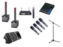 Комплект акустической системы (зал до 150-200 человек)