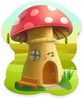 Стенд Грибочек, резной, арт. ДС-1552