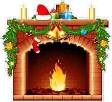 Стенд Новогодний камин, резной, арт. ШК-3759