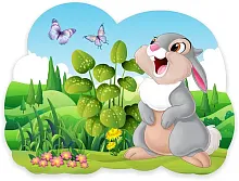 Стенд Зайчонок, резной, арт. ДС-1561