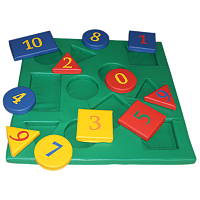 Мат сенсорный Цифры и фигуры, 1300х1300х50 мм