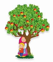 Стенд Гуси-лебеди, резной, арт. ДС-1534