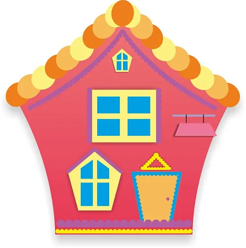 Стенд Розовый домик , резной, арт. ДС-1598 Стенд Розовый домик , резной, арт. ДС-1598