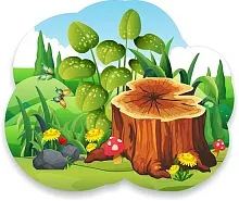 Стенд Пень, резной, арт. ДС-1572